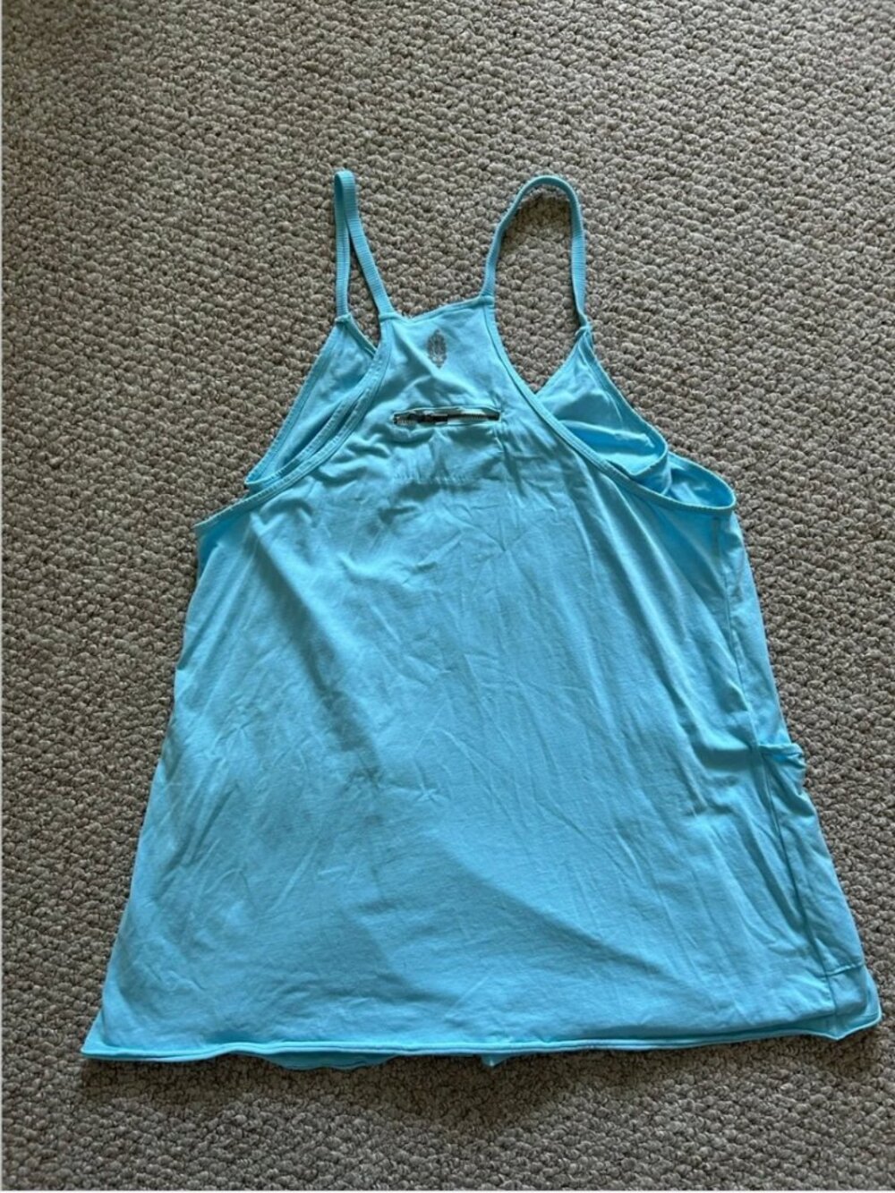 Free People Light Blue Mini Dress with Pockets - Picture 6 of 8